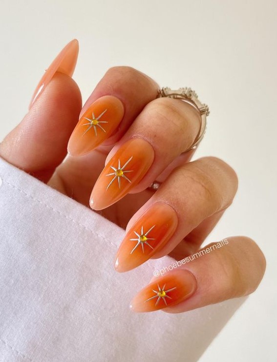 Fall aura nails