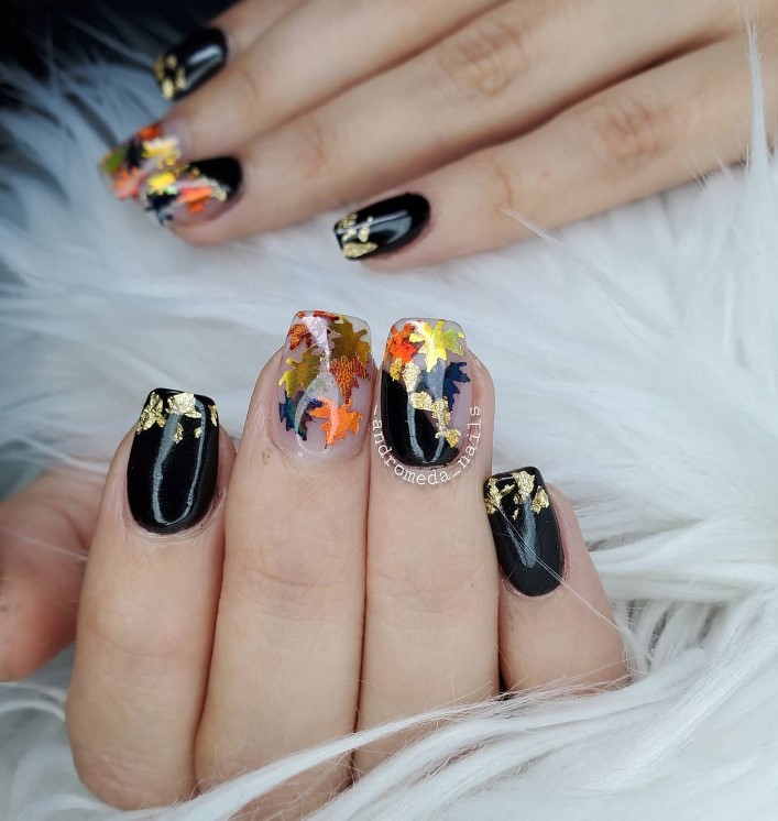 Black Fall Nails