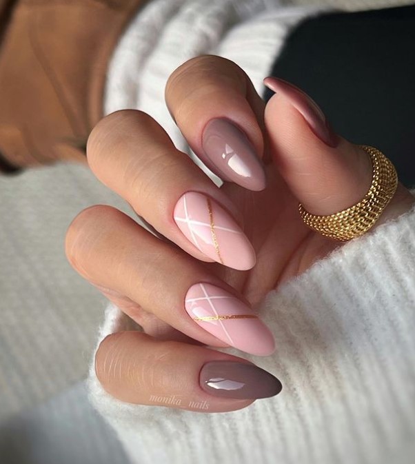 Cozy vibes Neutral Nails