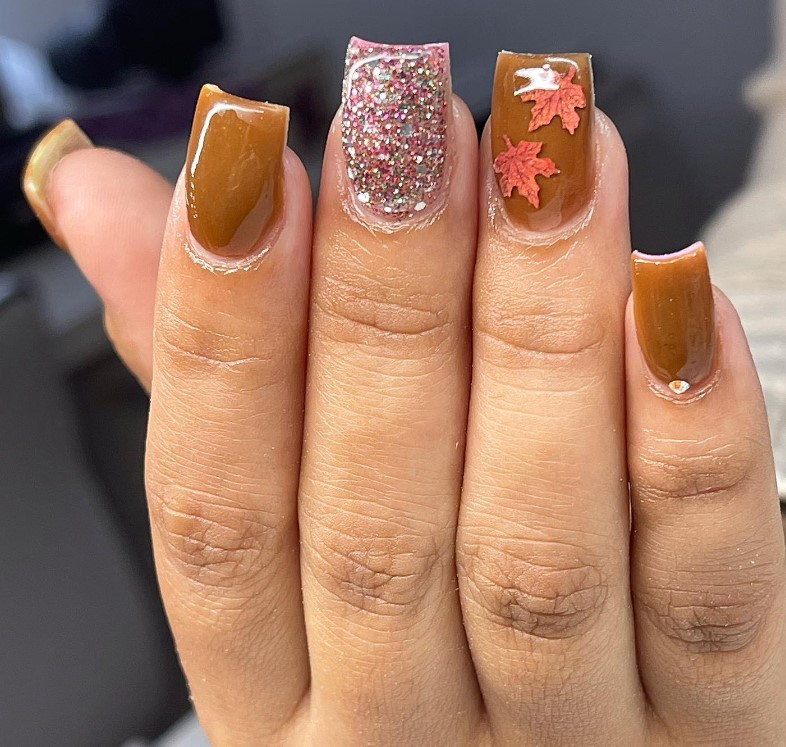 Short Fall Nail Design for autumn