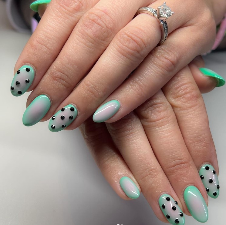 Green Aura Nails