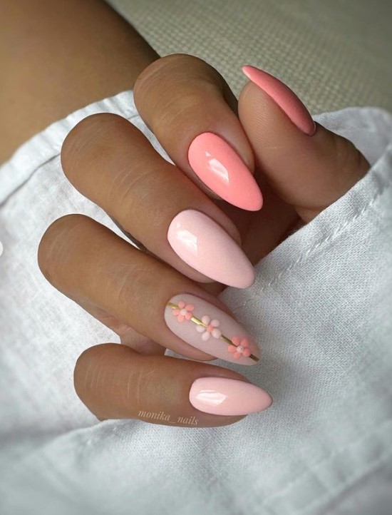 Mix and match combination of neutral nails