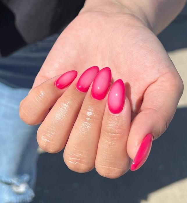 Bright pink with light pink gradient