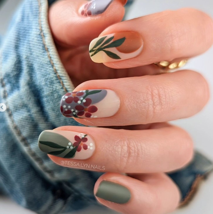 Earthy Colors With a Matte Top Coat 