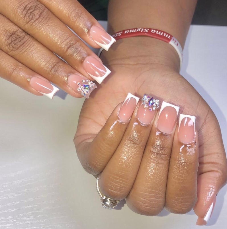 Acrylic Nails French Tips