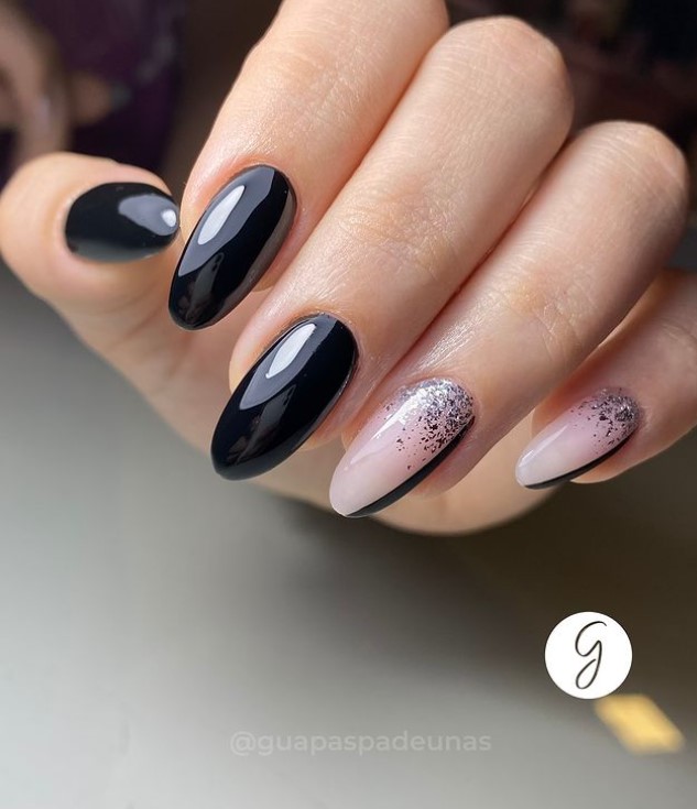 Classy black with Shimmer