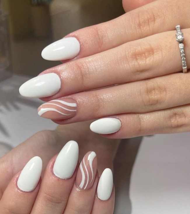 White and Neutral Nails