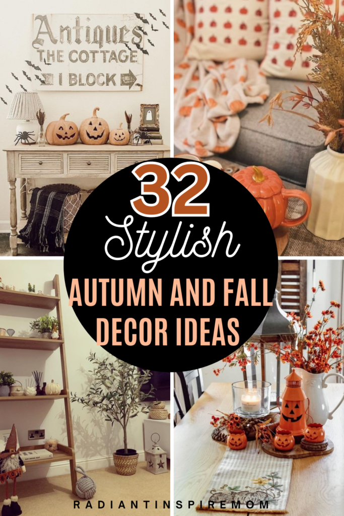 Discover 32 autumn and fall decor ideas that will instantly cozy up your home. From warm tones to rustic accents, these tips will help you create the perfect seasonal vibe!