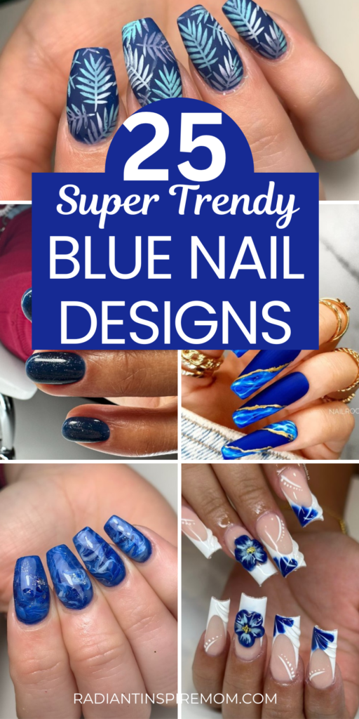 Navy Blue Nails