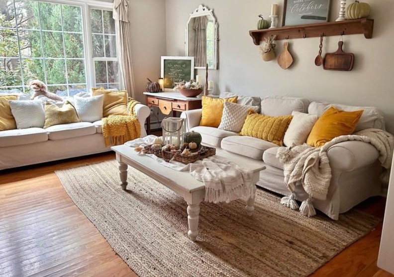 Cozy Golden Orange Decor