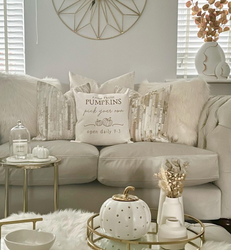 White Autumn Decor