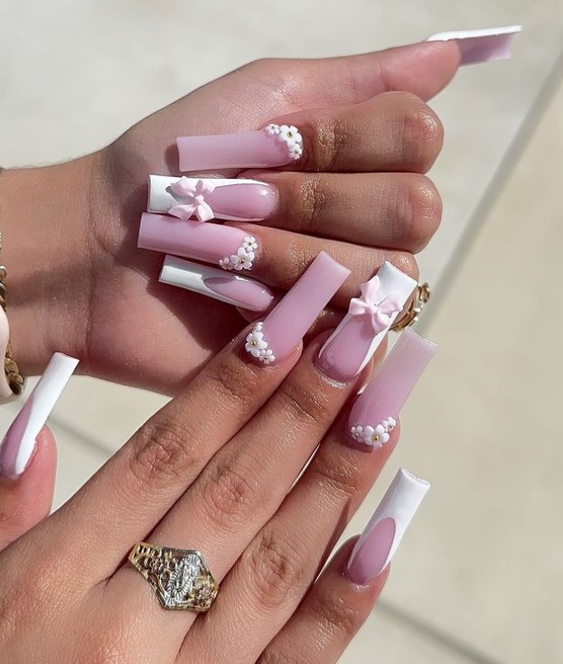 White bow ails design