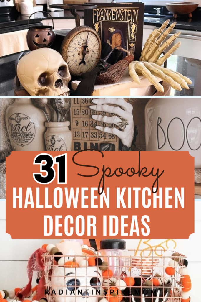 Elevate your kitchen’s Halloween style with these easy Halloween kitchen decor ideas! From spooky accessories to creative above kitchen cabinet Halloween decor, these tips will help you achieve a festive and fun look. Whether you’re hosting a Halloween party or just love the season, these decor ideas will bring a touch of eerie elegance to your kitchen.