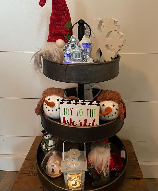 Christmas Tiered Tray