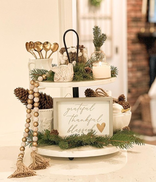 Christmas and Thanksgiving Tray Decor