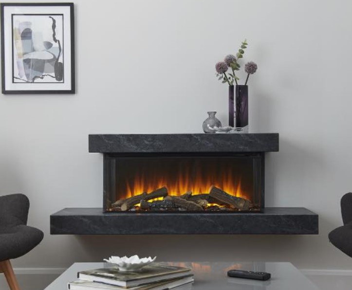 Grey Marble effect Fireplace