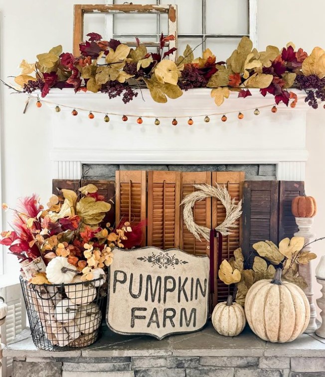 Pumpkin farm decor