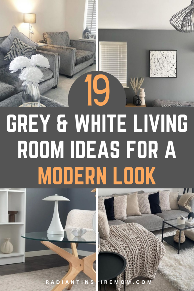 19 Grey & White Living Room Decor Ideas for a Fresh, Modern Vibe