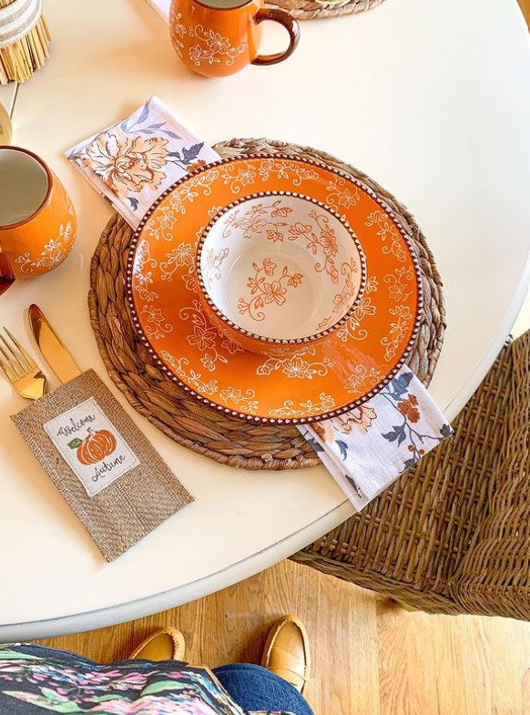 Fall colored Dishware