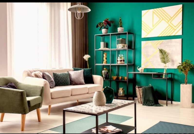 Green Accent Wall 