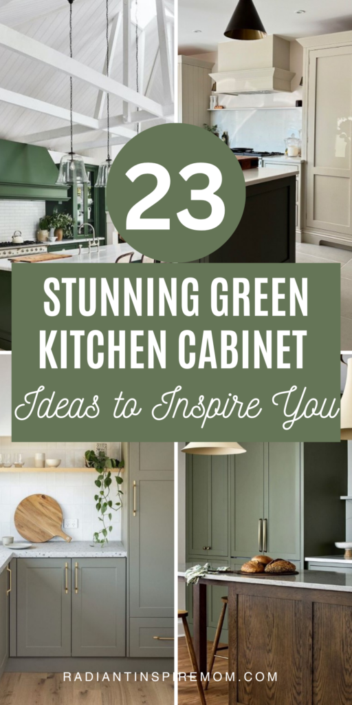 Green Kitchen Cabinets