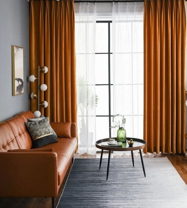 Burnt Orange Colored Curtains