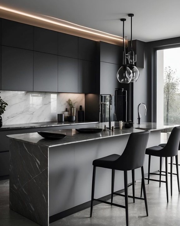 Monochromatic Kitchen Design