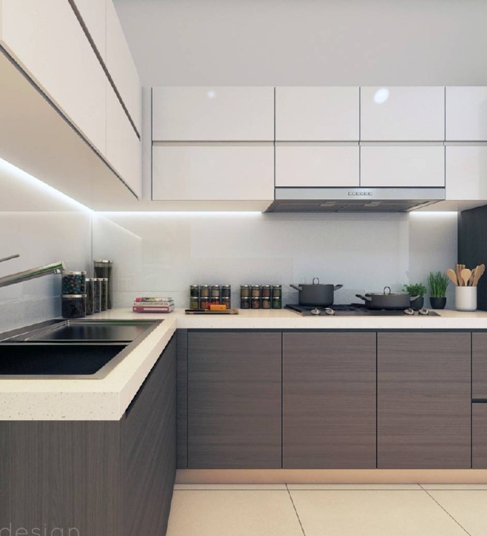 White and Grey Kitchen