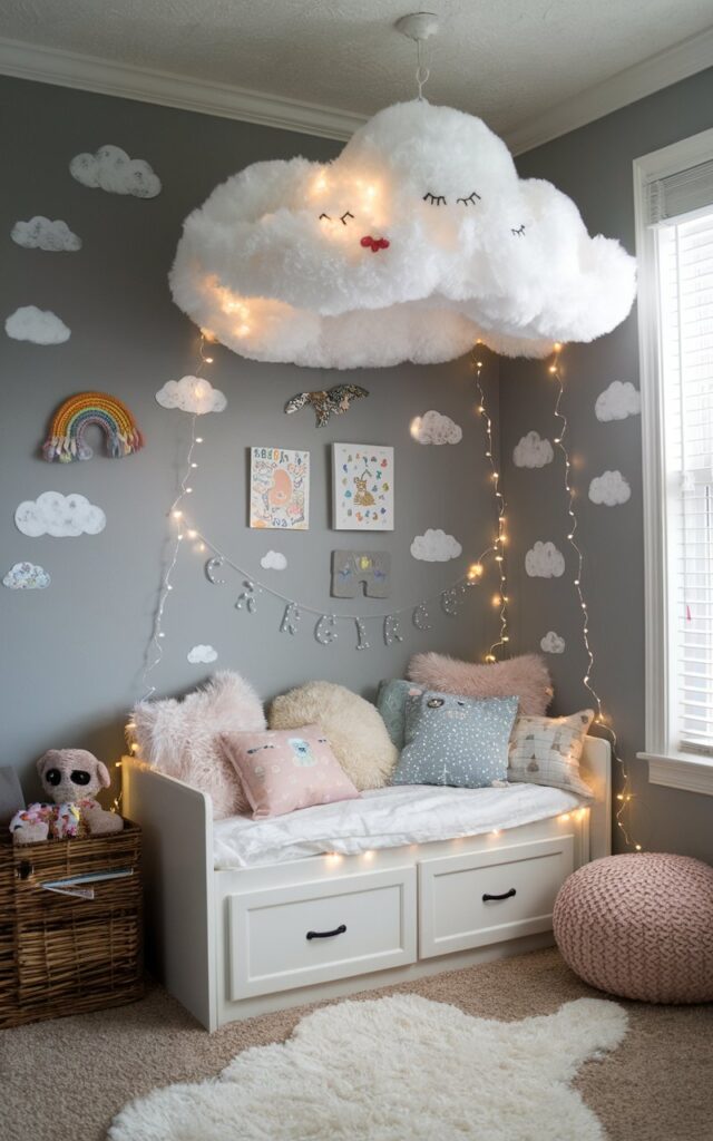 Magical Clouds Themed Reading Nook