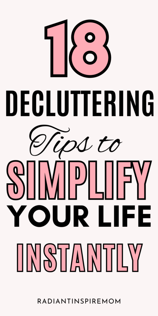 Ready to make room for what matters? These 18 real-life decluttering tips help you simplify your home, habits, and headspace—without the overwhelm. Perfect for anyone who feels weighed down by too much stuff or too many distractions. Learn how to organize intentionally, let go with confidence, and finally create a peaceful, clutter-free environment. 